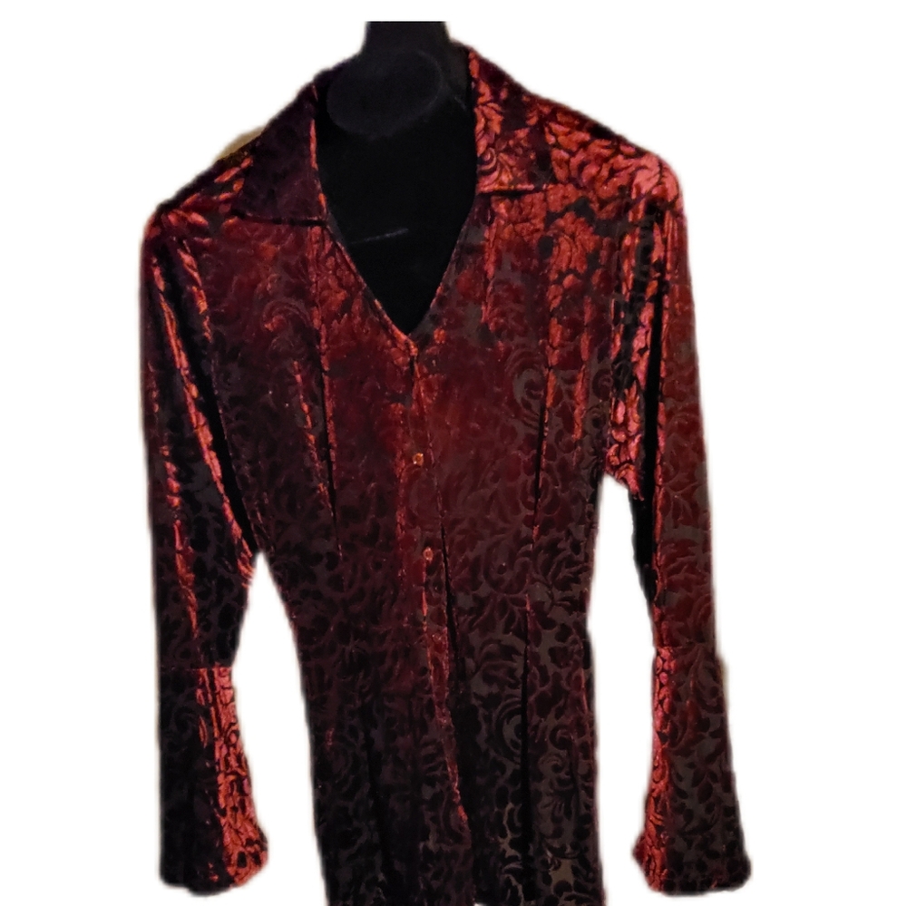 Unique burgundy blazer/blouss by Ultra Pink